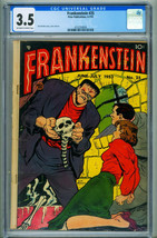 Frankenstein #25 Cgc 3.5 PRE-CODE HORROR-Skelton cover-DICK Briefer 4332358006 - $545.63