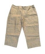 Tommy Bahama Linen Blend Cropped Pants Capris Sz 14 Beach Golf - $17.70