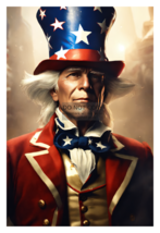 Uncle Sam Patriotic American Icon 4X6 Fantasy Photo - £6.26 GBP