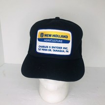 Vintage New Holland Agriculture Patch K Products Black SnapBack Trucker ... - £19.53 GBP