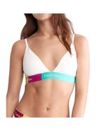 Calvin Klein Women's This is Love Lightly Lined Triangle Bra Small White - $29.09