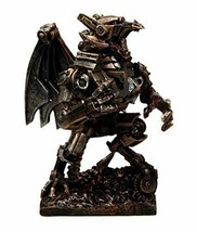 Steampunk Gearwork Mechanical Robotic Cyborg Winged Dragon Figurine Statue - £39.64 GBP