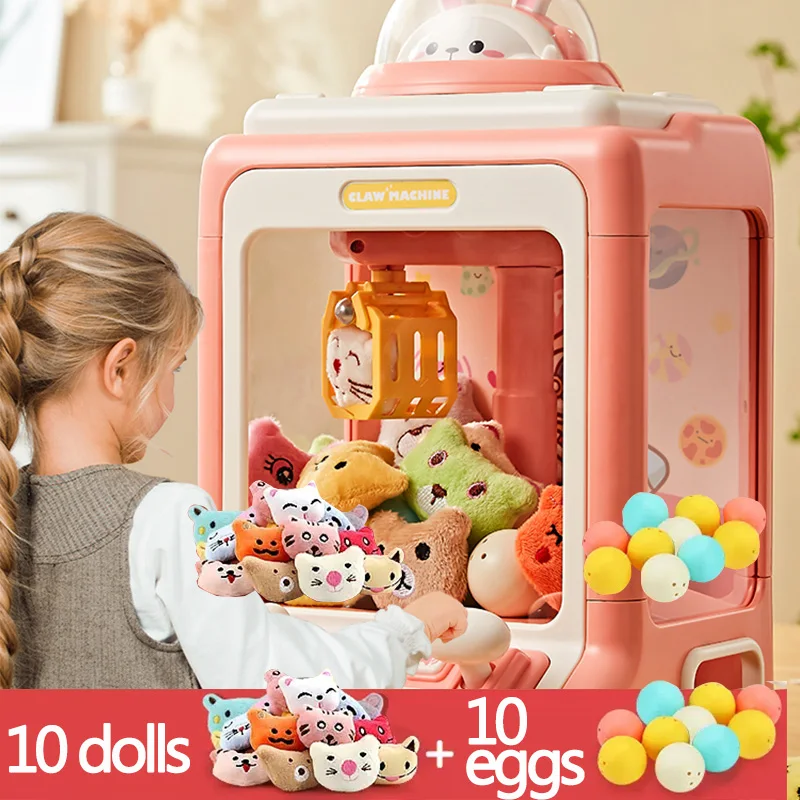 Cartoon Automatic Claw Machine Doll Machine Kids Operated Play Game Mini Claw - £19.94 GBP+