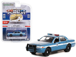 2001 Ford Crown Victoria Police Interceptor Blue Metallic Seattle Police Seattle - £14.71 GBP
