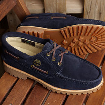 Timberland Men&#39;s Authentics 3 Eye Classic Shoes Moccasins Deck Shoes Suede A683W - £160.84 GBP