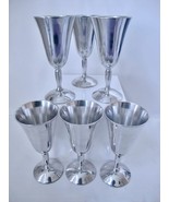 Set / 6 Raimond Italy Silver Goblets Wine Stemware Elegant Holiday Cups ... - $120.00