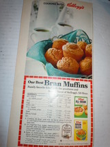 Vintage Kellogg&#39;s All Bran Muffin Recipe Print Magazine Advertisement 1968 - $3.99