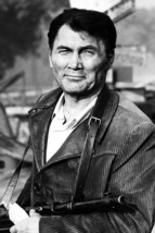 An item in the Home & Garden category: Jack Palance Tough Guy Pose with Machine Gun 24x18 Poster
