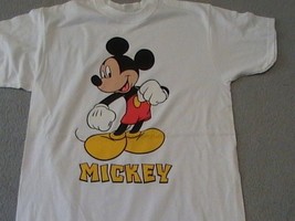 Mickey Mouse on a Large (L) New White tee shirt  - £17.58 GBP