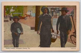 Lancaster County PA Amish Family Unp Postcard O29 - £3.10 GBP