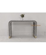 New Handmade Bone Inlay Console Table Black and blue, Bone Inlay furniture, - $1,702.21 CAD