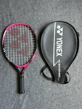 Used Yonex Junior 19 Tennis Racquet Pink Isometric 1901825W G04 Grip With Cover - $23.21