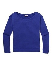 Juicy Couture Fleece lined off shoulder Crew Top sweatshirt  new L  - £39.13 GBP