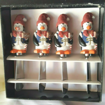 NEW in Box  Penguin Spreaders 4 PC Christmas Winter Holidays  - £13.23 GBP
