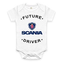 Bespoke Souvenirs Rare New Scania Truck Driver Auto Baby Clothes Funny B... - $19.92