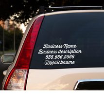 Custom Window Decals of Your Business Name, Website, Contact Phone, Initial, Pro - £11.83 GBP+