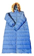 Lands End Max 600 Down Long Maxi Coat Womens Size 1X Blue - $1,411.25 MXN