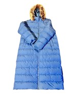 Lands End Max 600 Down Long Maxi Coat Womens Size 1X Blue - $1,411.25 MXN