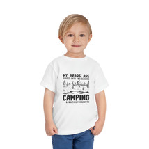 Toddler Camping Adventure T-Shirt | Black and White Camping Scene | Bell... - £15.58 GBP