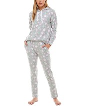 Roudelain Womens Drop Shoulder Hoodie and Lounge Set,Stars Soft Silver,Small - £53.49 GBP