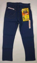 Vintage Mens Wrangler Cowboy Cut 13MWZ Jeans 32x32 USA Made Dark Blue NWT - £40.25 GBP