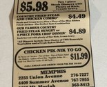 1987 Po Folks Restaurant Vintage Print Ad Advertisement pa13 - $9.89