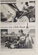 1955 Print Ad Bell &amp; Howell Movie Cameras Sphinx &amp; Pyramids in Egypt  - £13.80 GBP