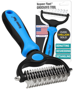 Original Pet Grooming Rake - Double-Sided Deshedding Dematting Tool, Und... - $18.72 CAD