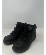 Nike Manoa Leather Hiking Boots Big Kids Size 5.5Y Triple Black Lace BQ5... - $54.14 CAD