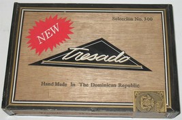 Vintage Tresado No 300 EMPTY Wooden Cigar Box Storage Display - $18.81