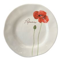 Opificio Etico Papavero Poppy Plate – 9” Ceramic – Made in Italy – Red F... - $18.00
