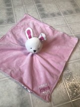 Carter&#39;s Baby Lovey Pink Bunny Rabbit Mommy Loves Me Security Blankey Ra... - £18.60 GBP