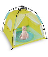 Automatic Instant Baby Tent with Pool, UPF 50+ Beach Sun Shelter - $49.46