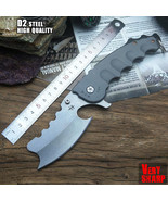 Very Unique Design Big Flipper Folding Knife D2 Steel Bearing System Sur... - $1,220.92 MXN