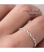 Solid 925 Silver Curb Chain Ring for Women &amp; Men's Everyday Fine Jewelry... - $58.00