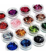 16 Colors Butterfly Glitter Nail Sequins Holographic Body Glitter Laser ... - $16.28 CAD