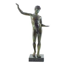 The Ephebe of Marathon Boy Nude Male Real Bronze Metal Art Sculpture Statue - £635.28 GBP