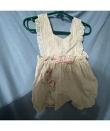 Vintage Baby Girls Striped  Bubble Romper  with Floral Accents Now Size ... - $22.63 CAD