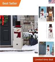 Festive Solid Wood Nesting Boxes - 36&quot; H Dual-Sided Christmas Decor Coll... - $74.99