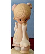 Girl with Goose Figurine Retired Precious Moments Make A Joyful Noise MIB - £31.96 GBP