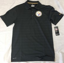 New NWT Pittsburgh Steelers Nike Champ Drive Gold Collection Small Polo Shirt - £42.98 GBP