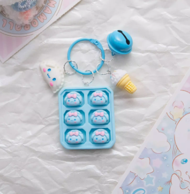 Keylink Instagram pendant Dumpling tray girl heart cute cartoon resin - $19.80