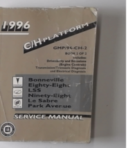 1996 Bonneville Le Sabre Park Avenue Factory Service Repair Manual 2 of 2 - $9.19