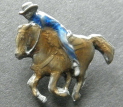 Cowboy Riding A Horse Usa America Patriotic Logo Pin Badge 1 Inch - £4.28 GBP