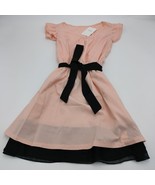 AINIKEY Dresses Women Casual Short Sleeve High Waist Tiered Dresses, Pin... - $969.15 MXN