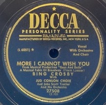 Bing Crosby 78 More I Cannot Wish You / Silver Moon EE+ / E SH2A - £5.41 GBP