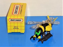 Matchbox Mid 1990s Release MB 68 Stinger Yellow &amp; Black Helicopter - £2.96 GBP