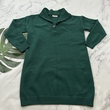 Kirundo Womens Sweater Knit Dress Size XL Dark Green Button Trim Chunky - $24.74