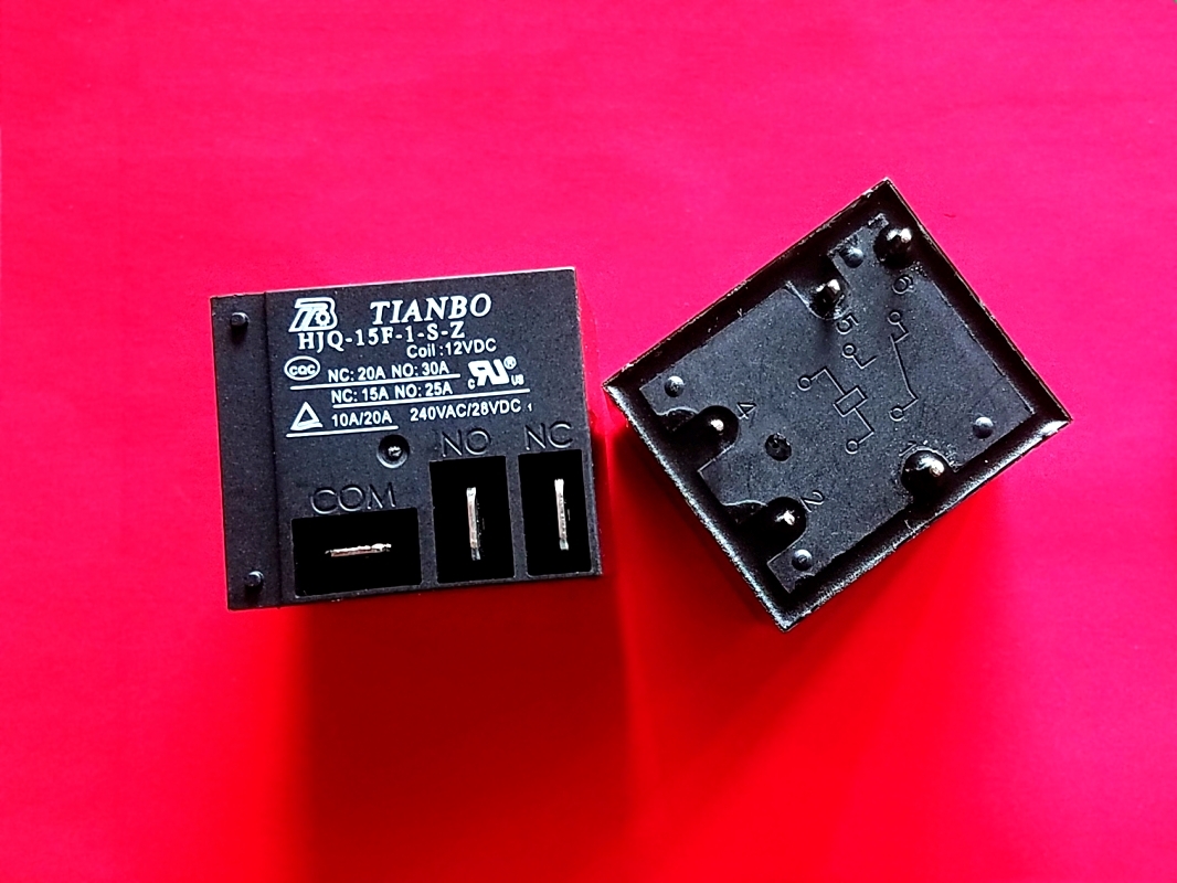 HJQ-15F-1-S-Z, COIL: 12VDC Relay, TIANBO Brand New!! - $9.85
