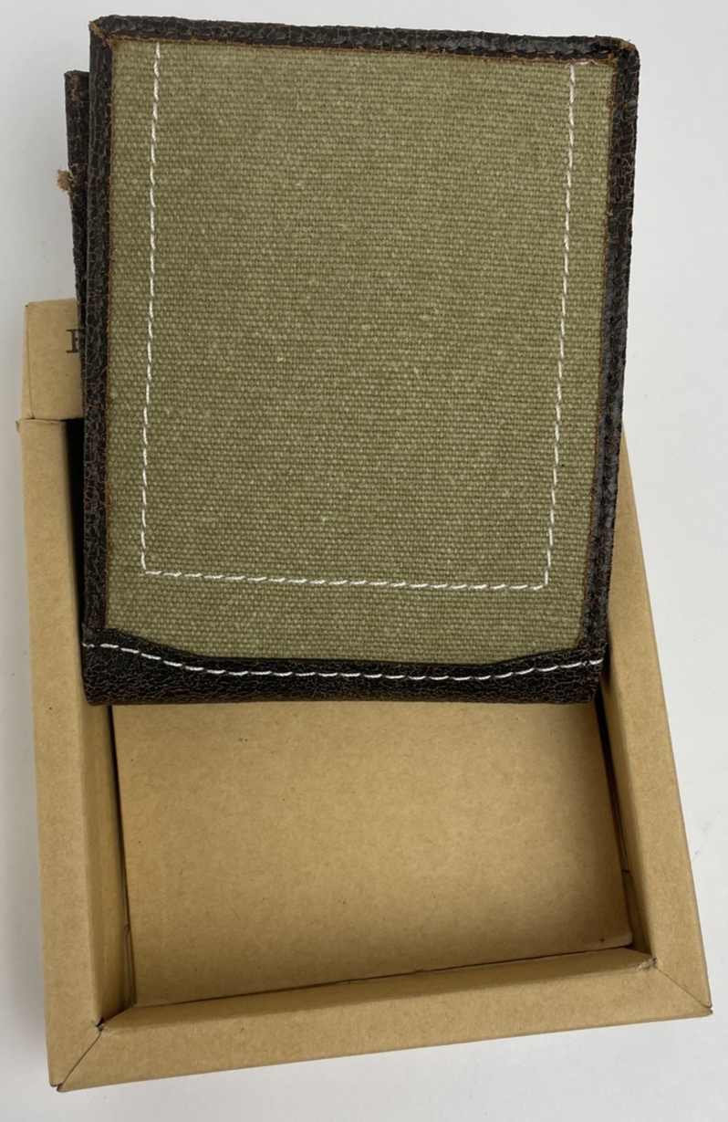 Bill Adler 1981 Brown Men's Bifold Leather Wallet Slim Billfold Wallet Handmade Item image 7